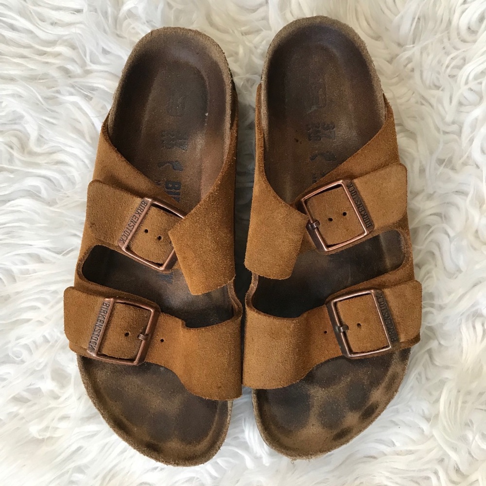 Suede Arizona Birkenstocks